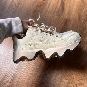 Sorel Women's Kinetic Impact II Lace Sneakers, Cream